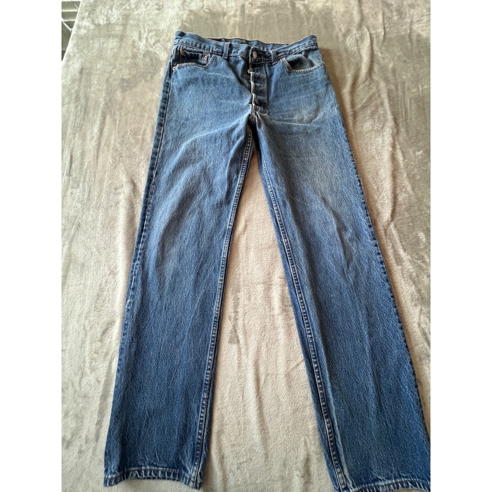 Vintage Levi's 501 0115 Men's 36x34 Blue Made in USA 1991 Straight Denim Jeans